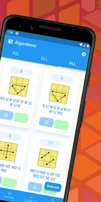 3x3 Cube Fridrich Algorithms android App screenshot 0