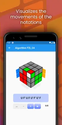 3x3 Cube Fridrich Algorithms android App screenshot 3